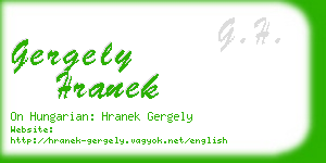 gergely hranek business card